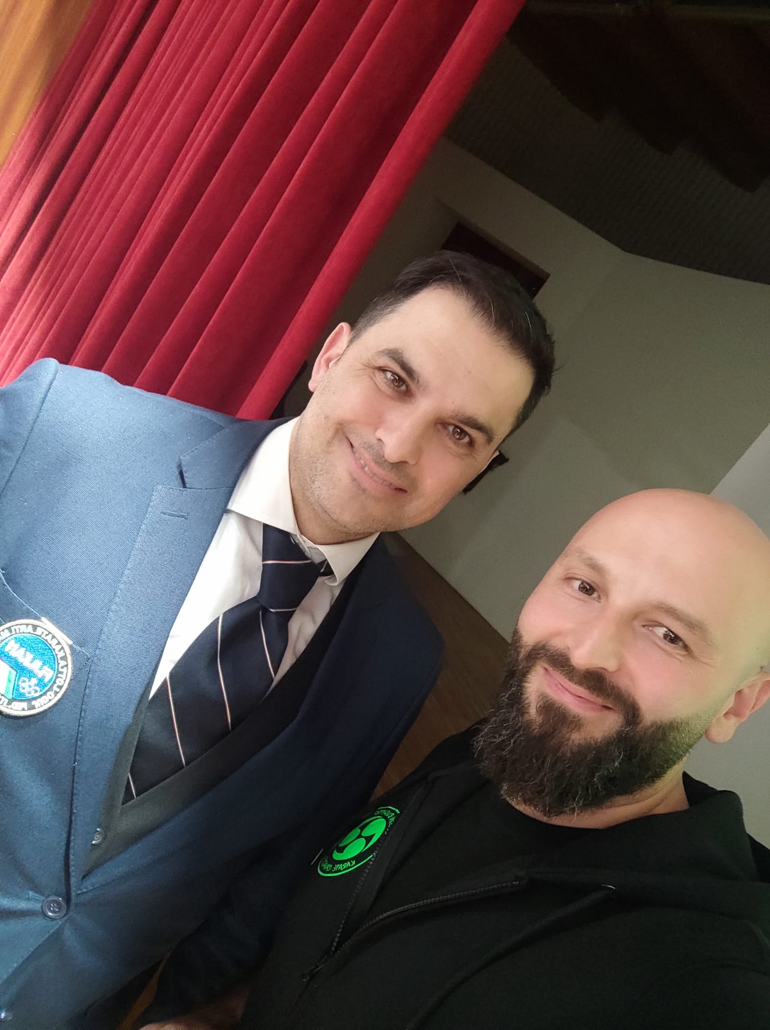 Il Maestro Mattia Giuseppe Ciccone con il pluricampione mondiale Luca Valdesi