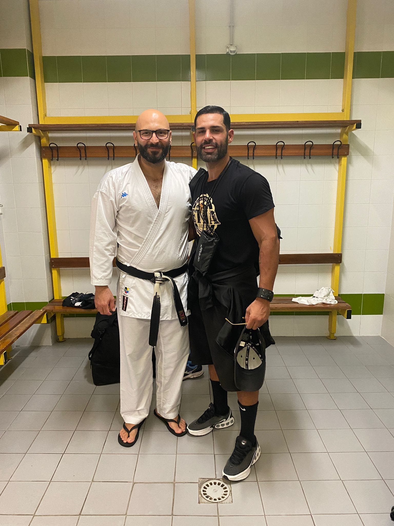 Il Maestro Mattia Giuseppe Ciccone con il campione olimpico Luigi Busà